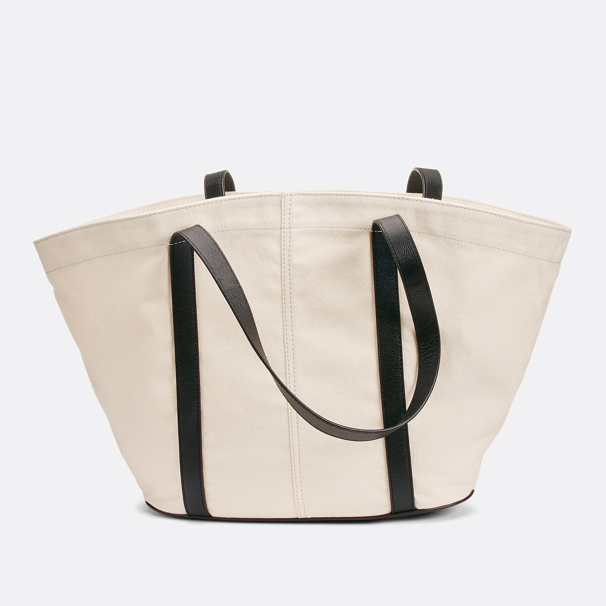 COLEÇÕES LA REDOUTE<br>Bolsa tote em dois materiais