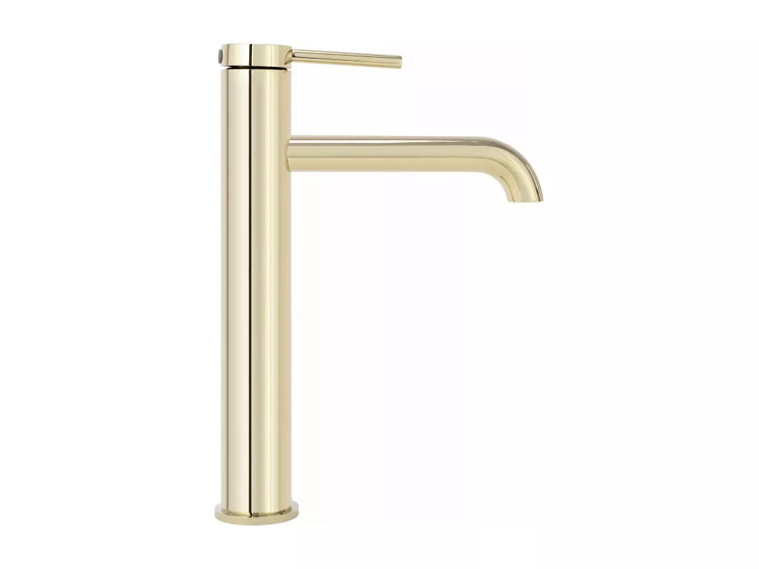 Robinet de lavabo REA JS-B801-1G Spot High Gold en laiton doré triple surface
