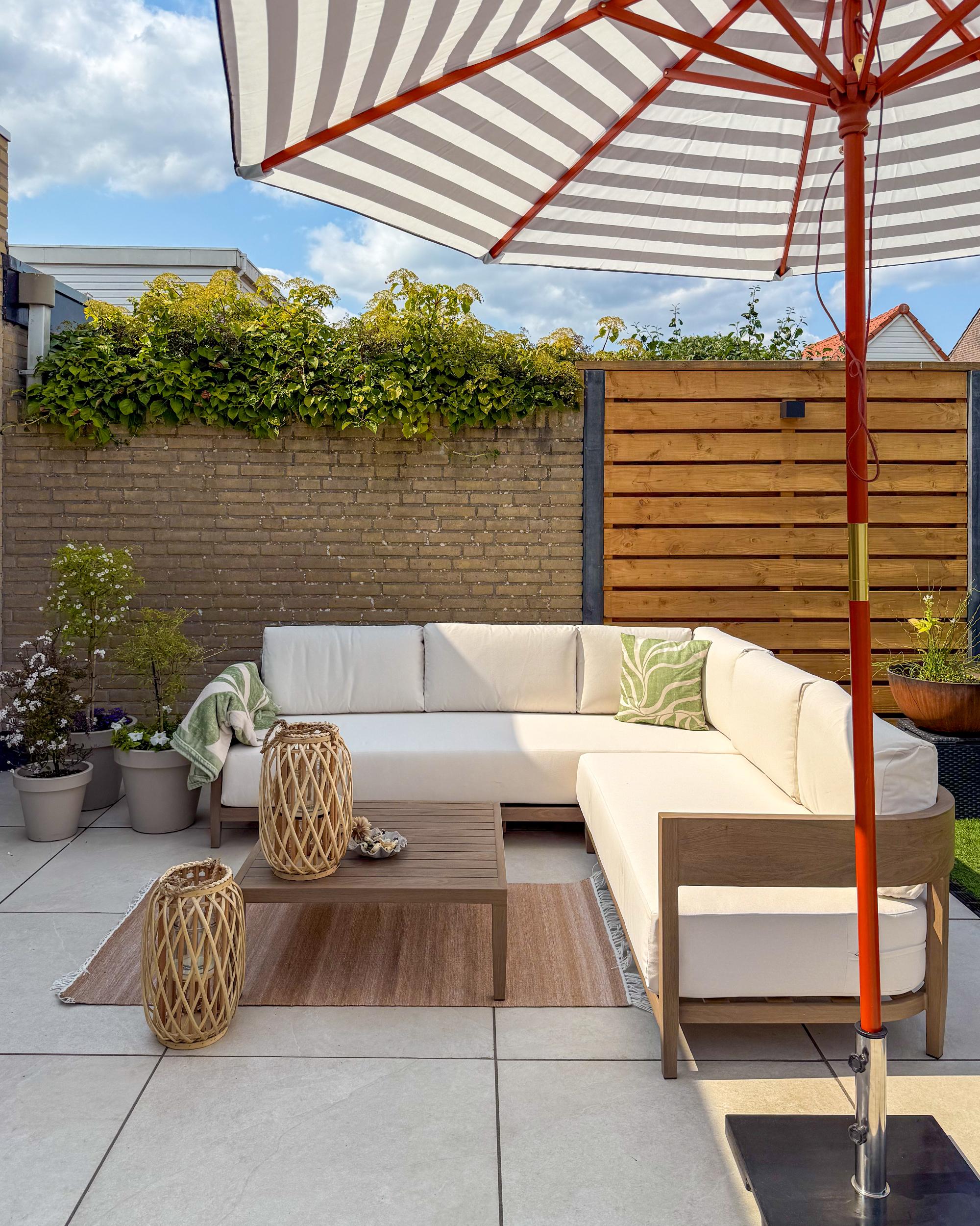 Parasol 260 cm FERENTILLO Zwart