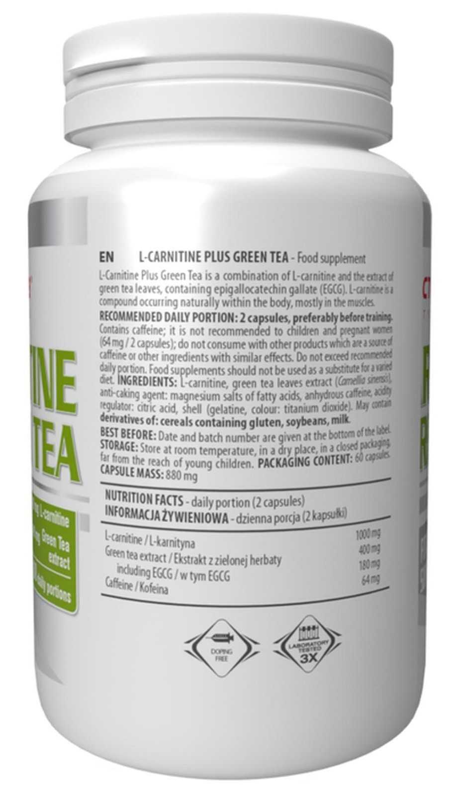 Activlab L-Carnitina Plus Chá Verde 60 cápsulas