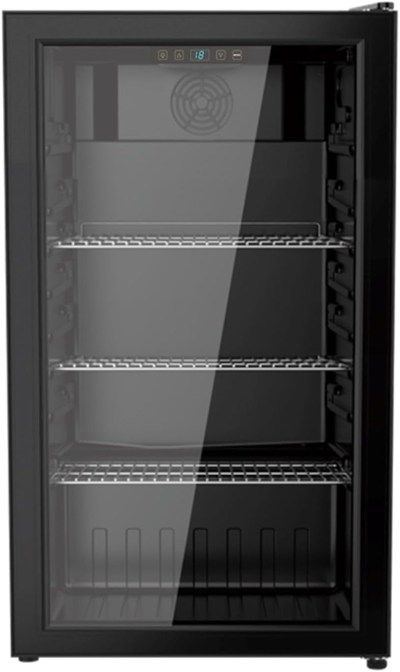 YUNA Cool-View GKS90B Glastürkühlschrank | 89L | schwarz