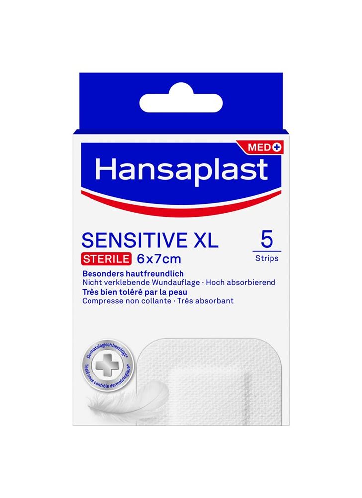 Hansaplast Sensitive Strips<br>5 Stück, XL, (neu)