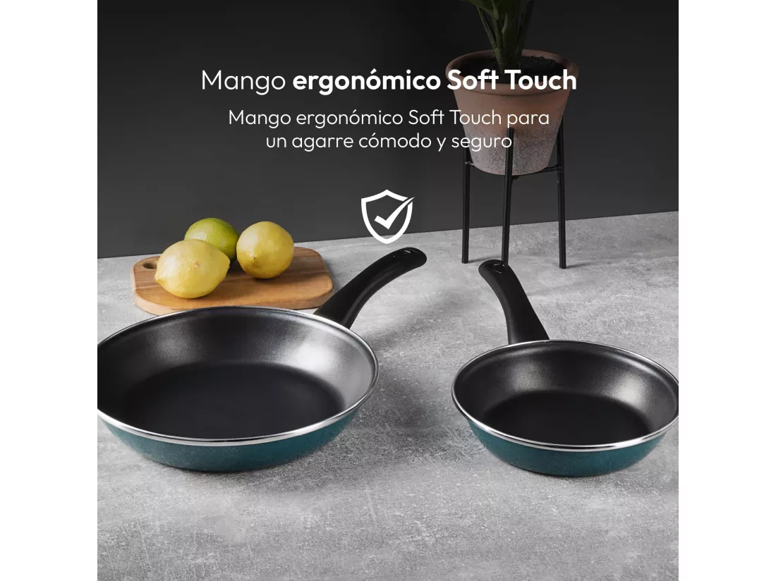 Lot de 2 poêles Bergner antiadhésives en aluminium forgé CLASSIQUE Ø20Ø26cm