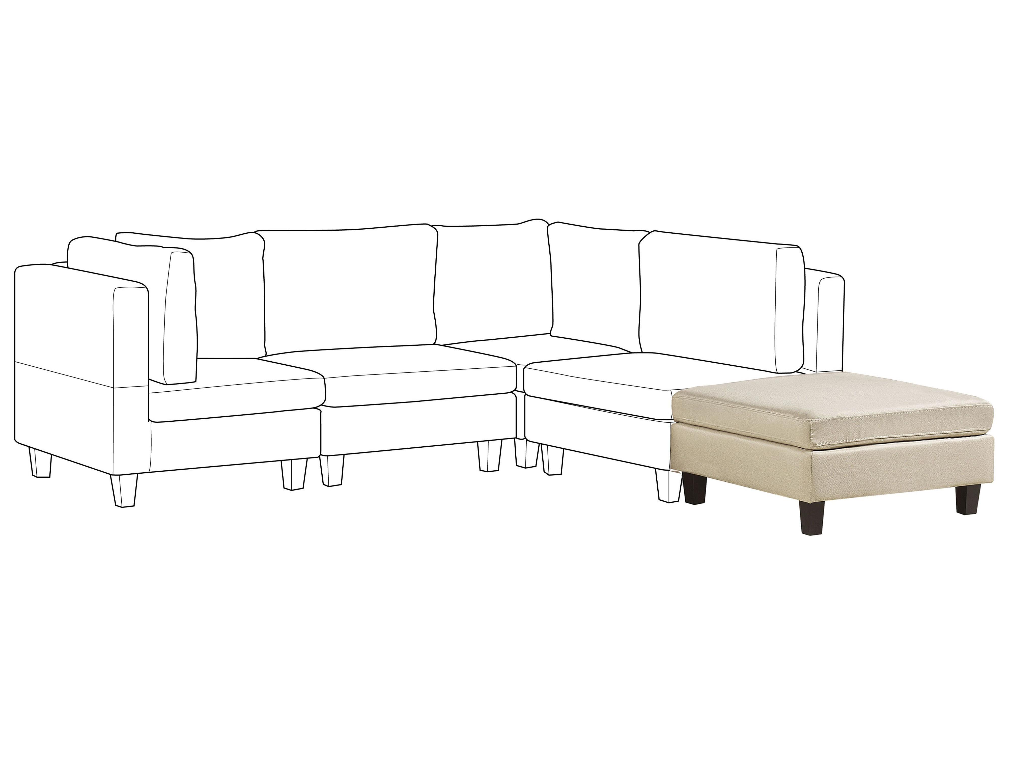 Ottomaan FEVIK Stof Beige