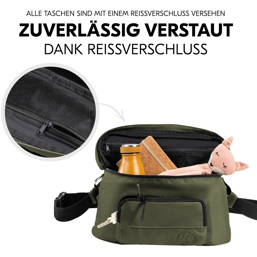 hauck Bauchtasche für Kinderwagen Hip Bag Olive