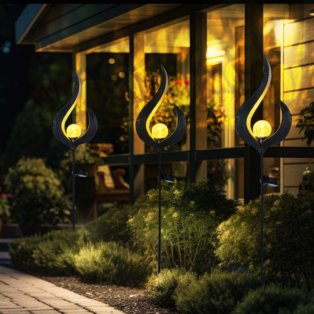2er Set LED Solarleuchten für den Außenbereich
