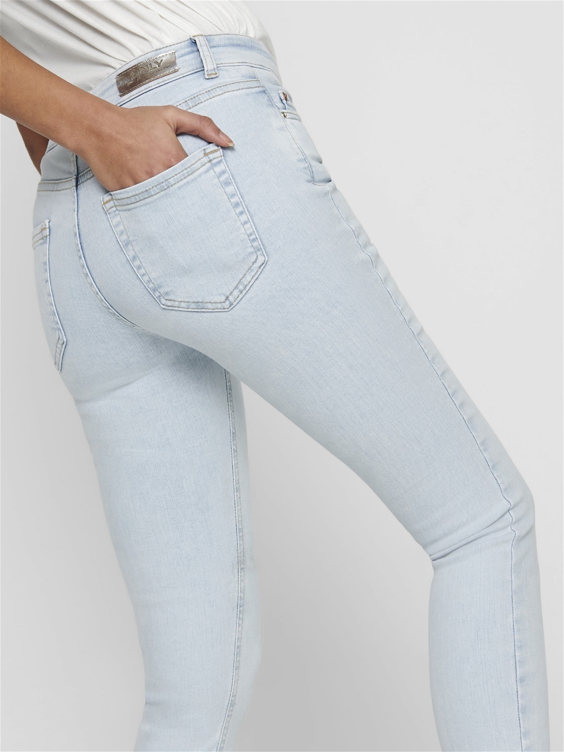 ONLBLUSH Mittlere Taille Skinny Fit Jeans Light Blue Denim