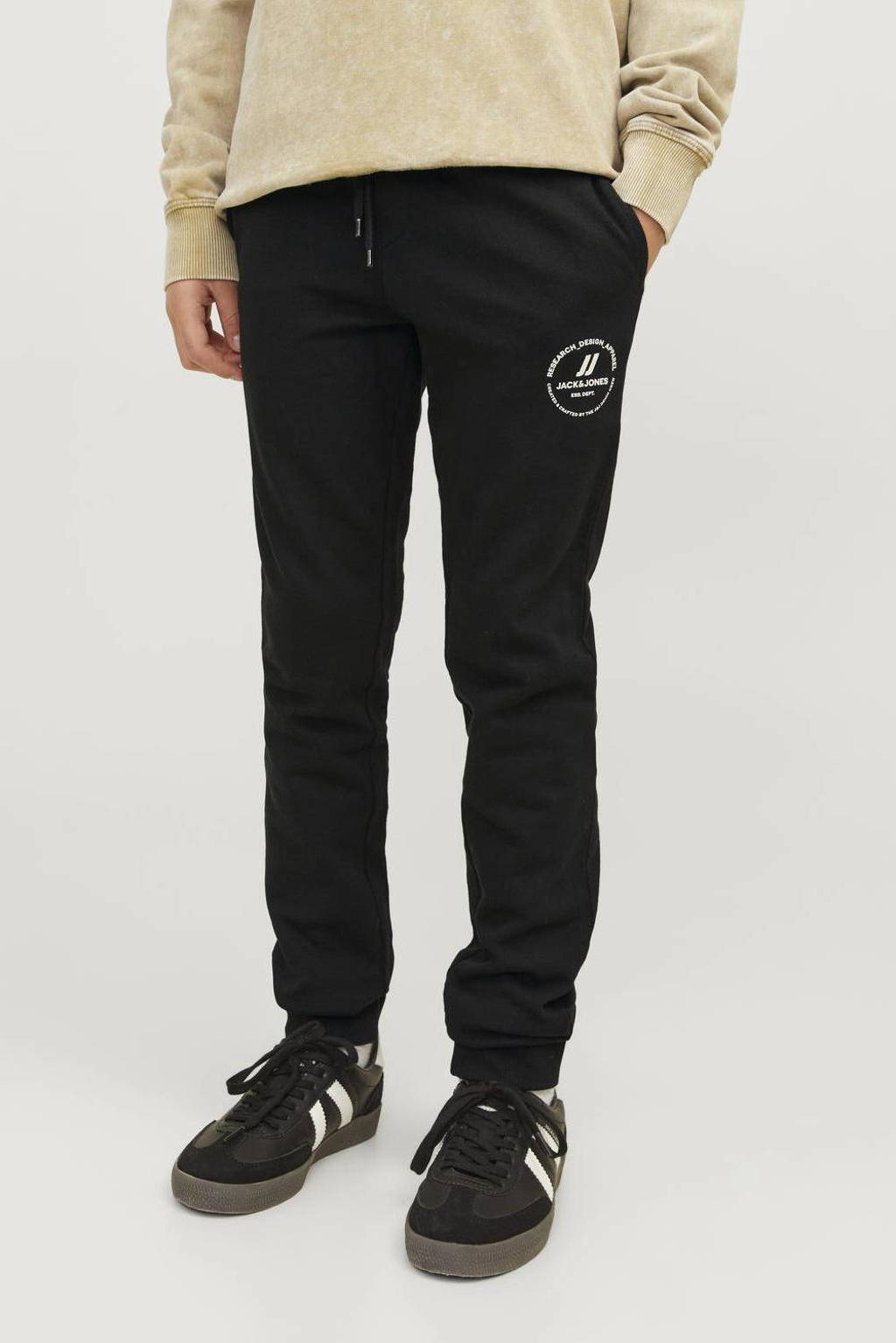 JACK & JONES joggingbroek JPSTGORDON JJSWIFT met logo zwart