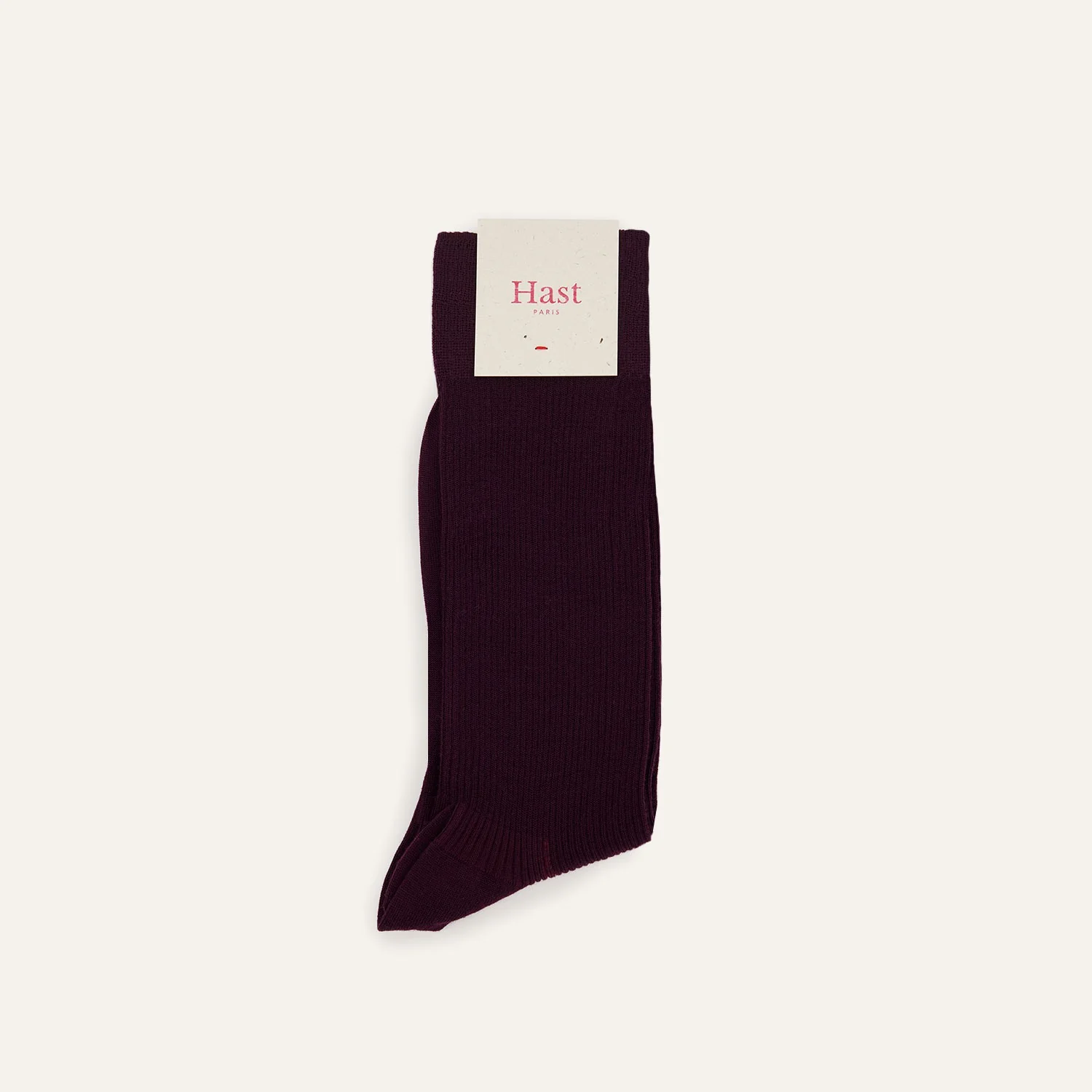 Plum merino wool socks