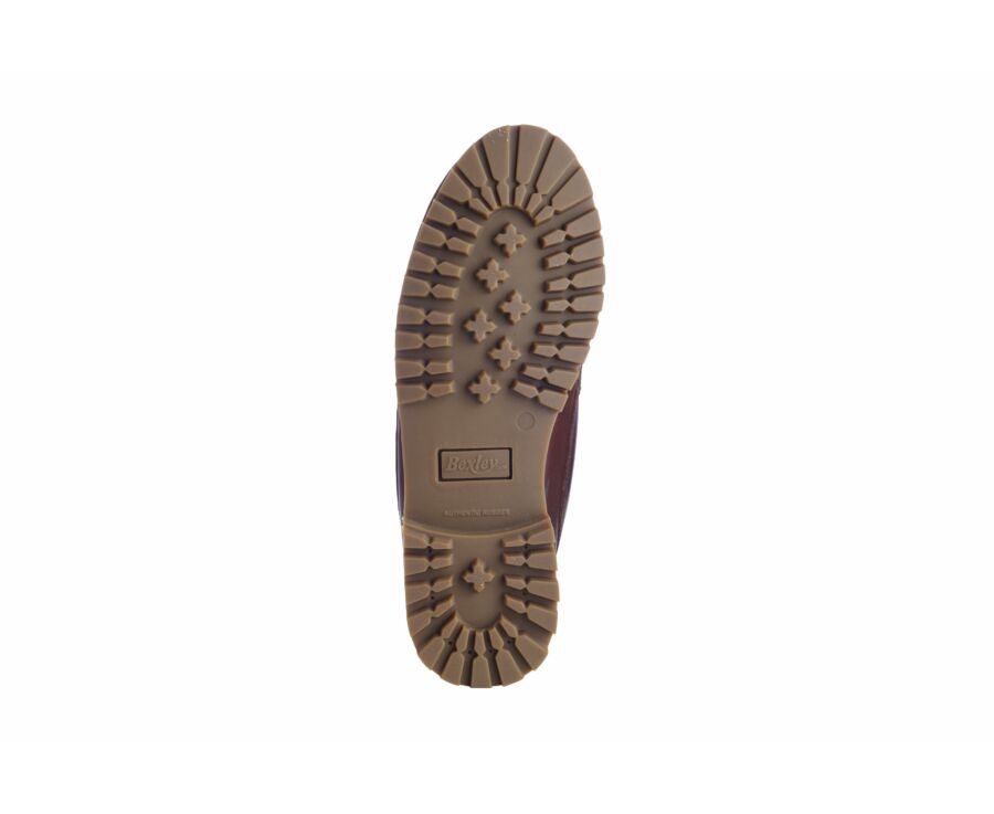 Boots Outdoor cuir chocolat homme - SHENLEY GOMME