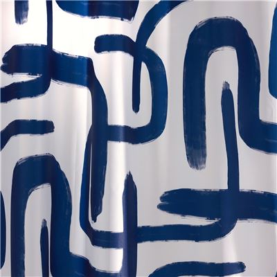 Rideau de douche motif graphique