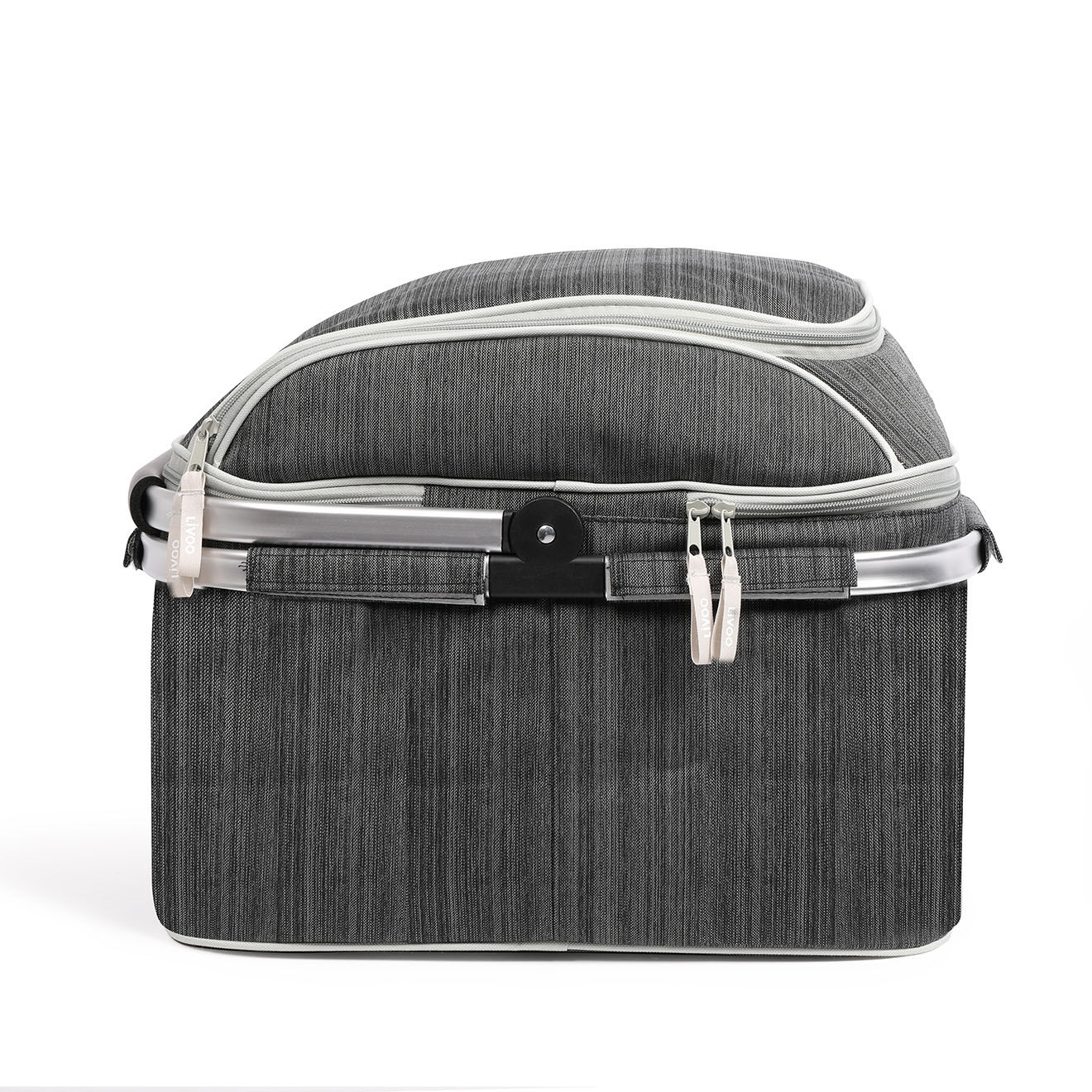 Livoo Panier pique-nique 4 personnes avec accessoires gris