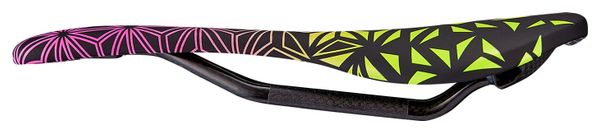 Selle Supacaz Scorch Carbon Neon Pink Yellow Fade