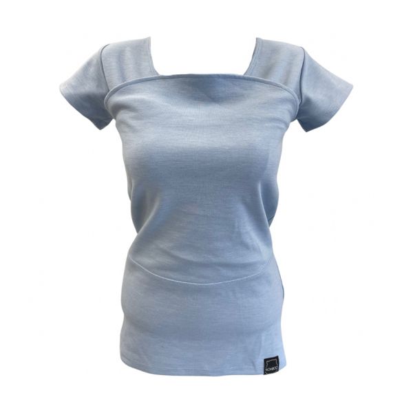 Womboo Buidelshirt - Vrouw - Maat S - Lichtblauw
