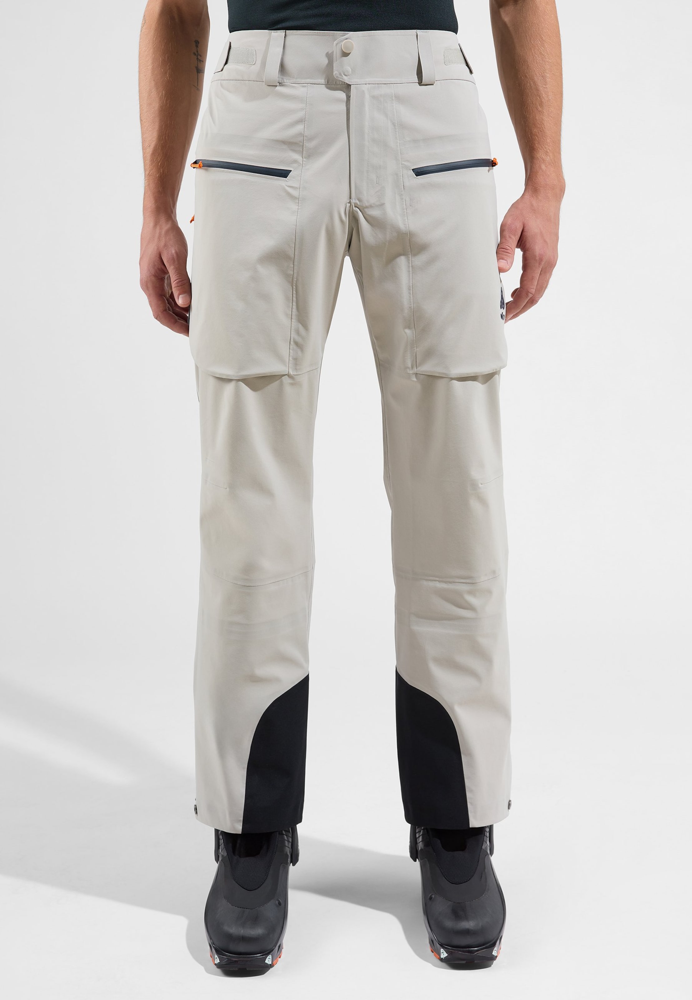 X-Alp 3L Hardshell-Skihose in silver cloud