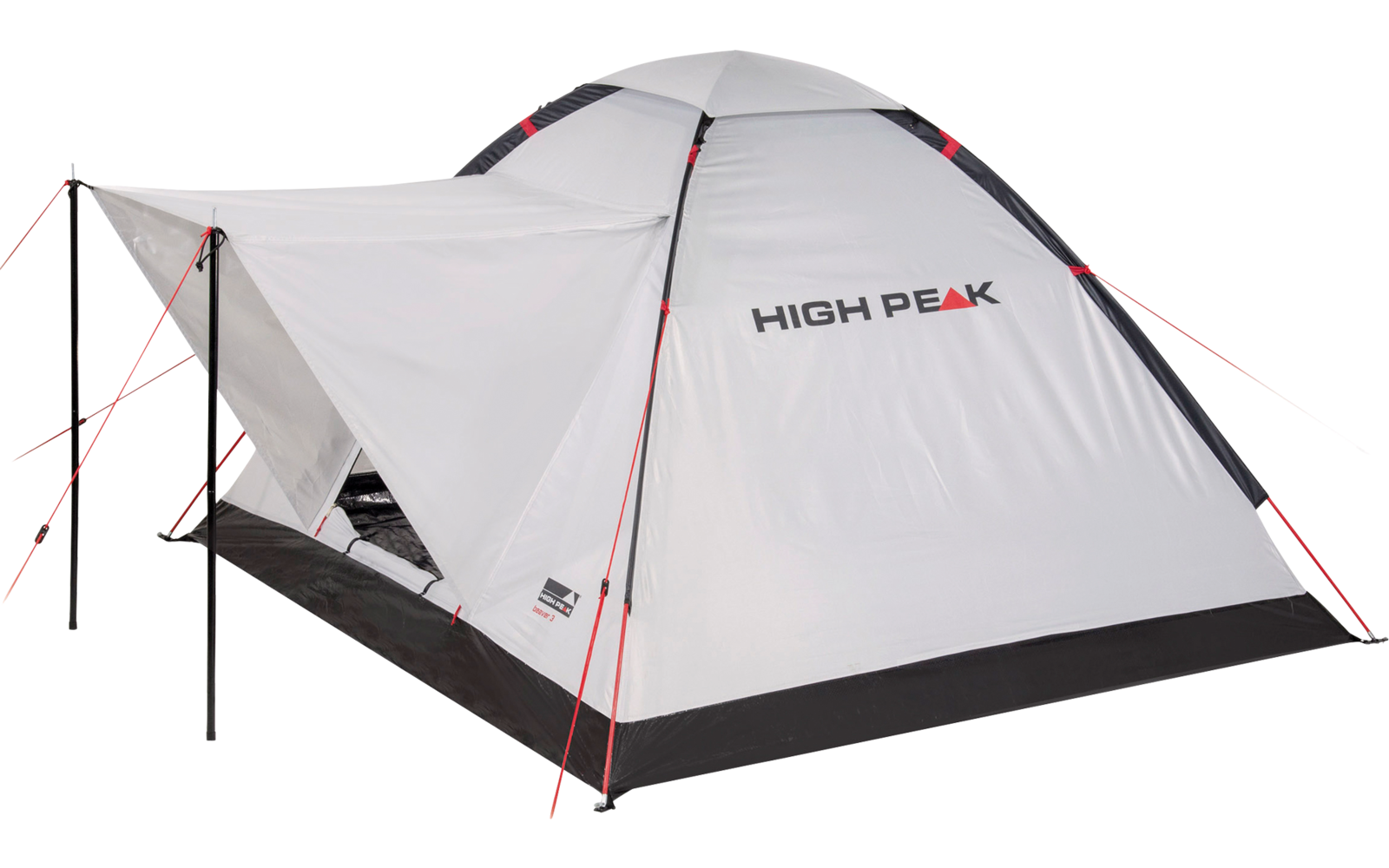 High Peak Beaver 3 freistehendes Einfachdach Kuppelzelt Camouflage für 3 Personen