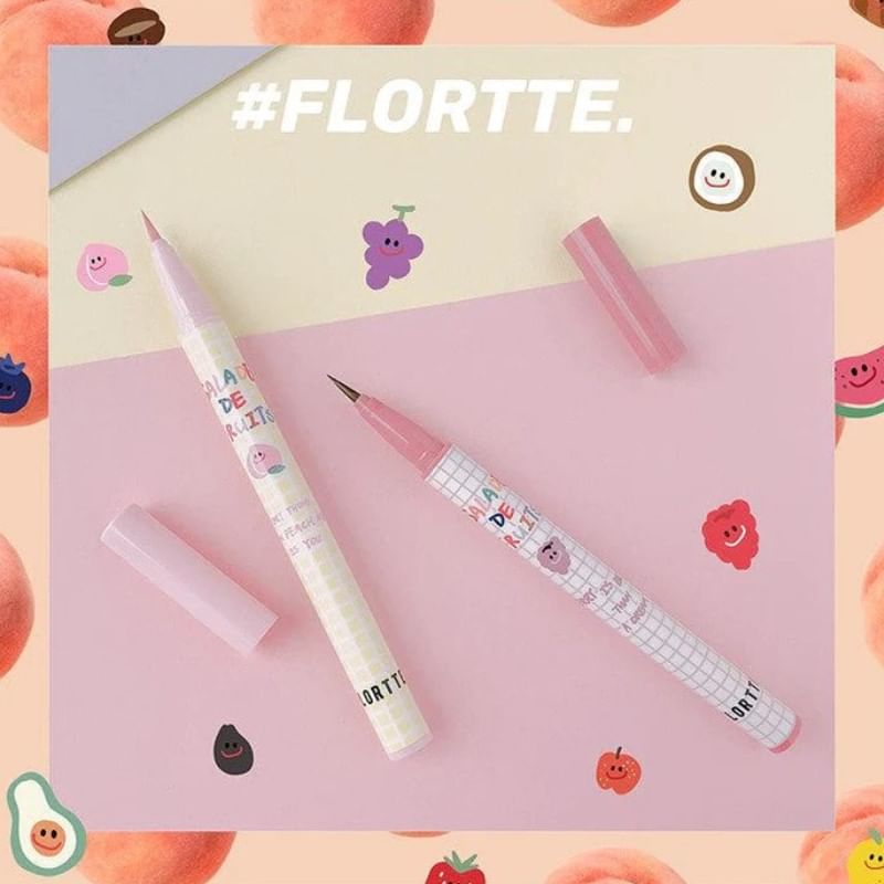 FLORTTE - Fruitige vloeibare eyeliner - 4 kleuren