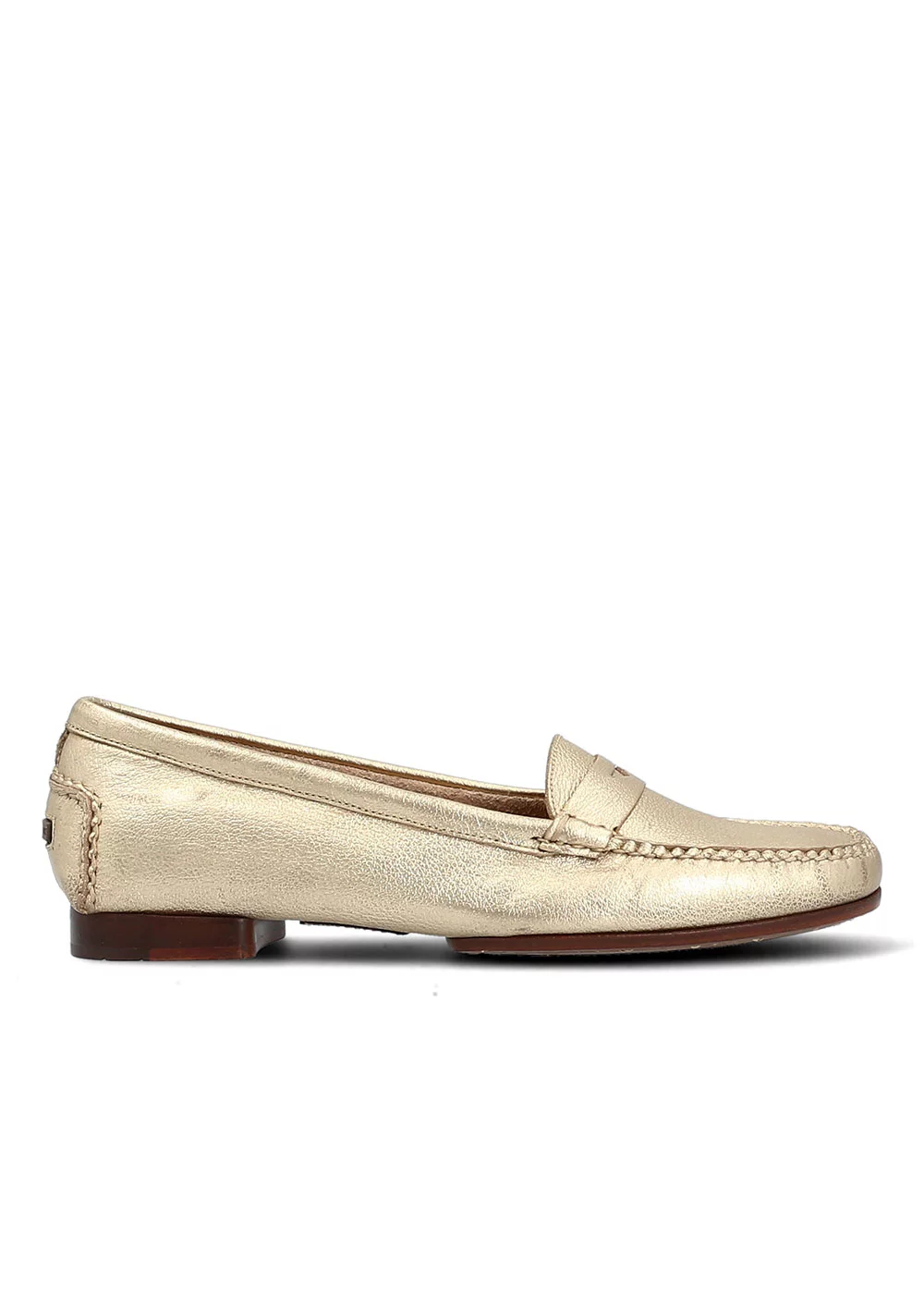 MOCASSIN W PENNY MOC METALISE GOLDEN