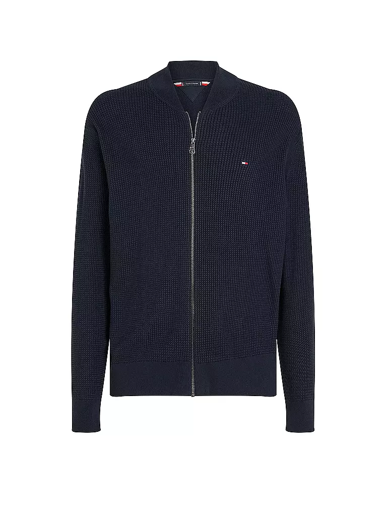 TOMMY HILFIGER Strickjacke blau