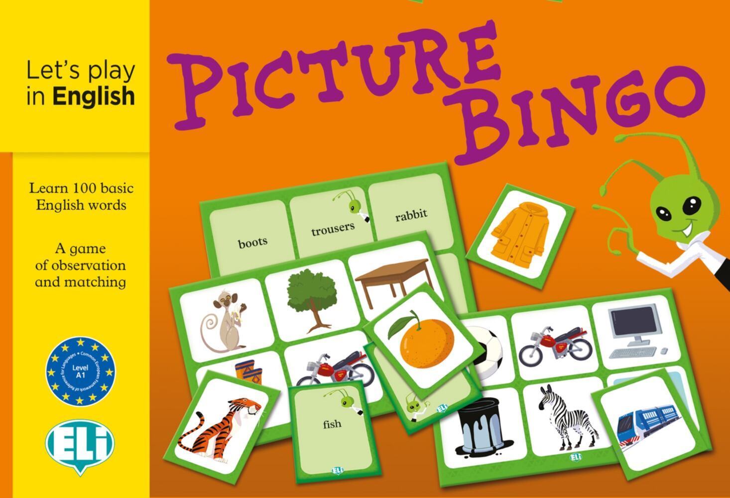 Let's play in English - Picture Bingo (Spiel)