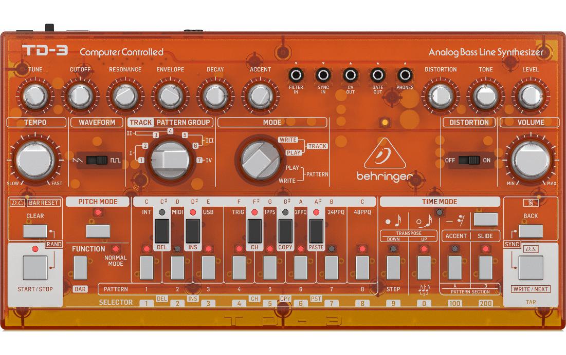 Synthesizer Analog Bass Line TD-3-TG OrangeAnaloger Bass Line Synthesizer