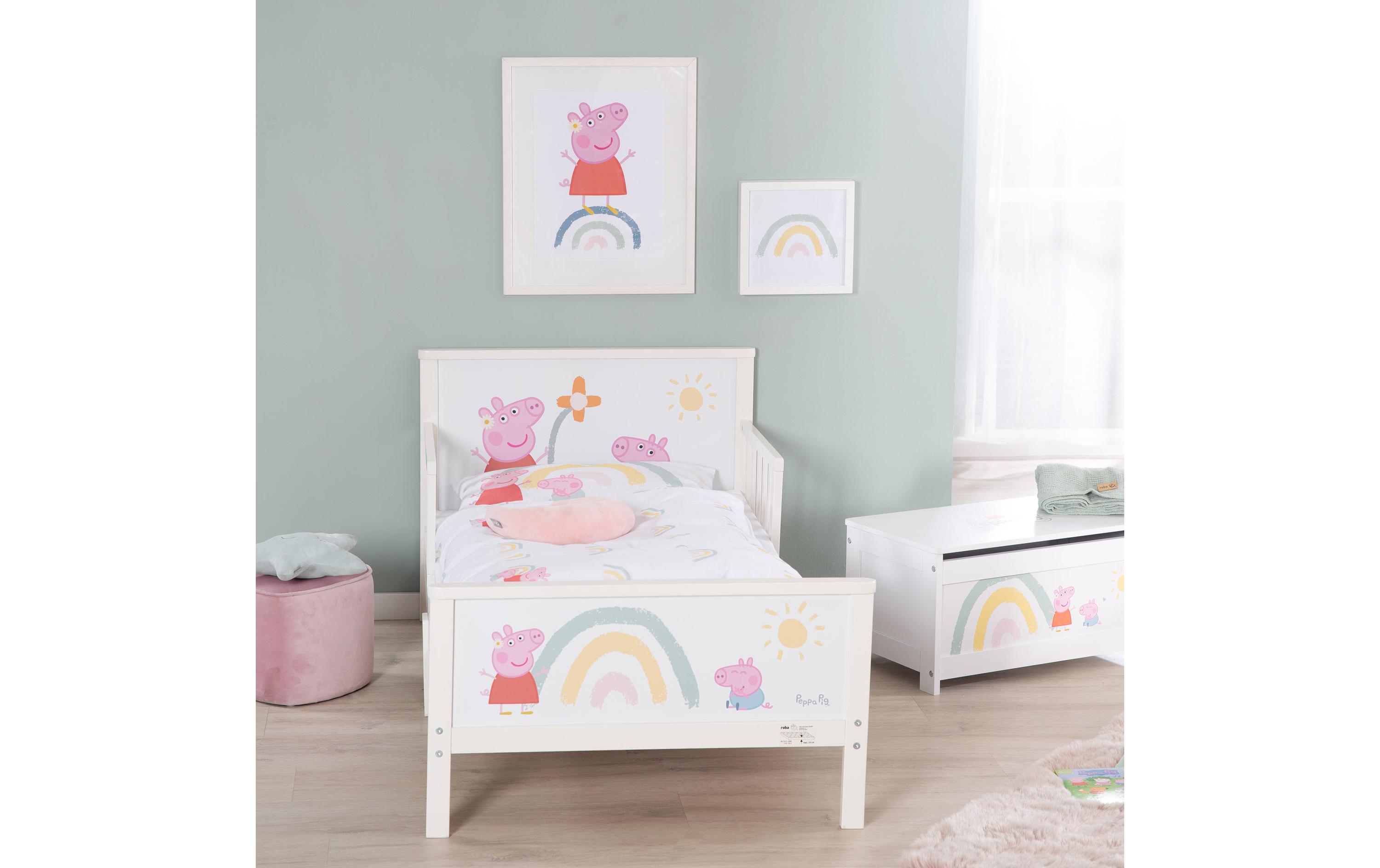Kinderbett Peppa-Pig 70 x 140 cm<br>Hochwertiges und langlebiges Möbelstück