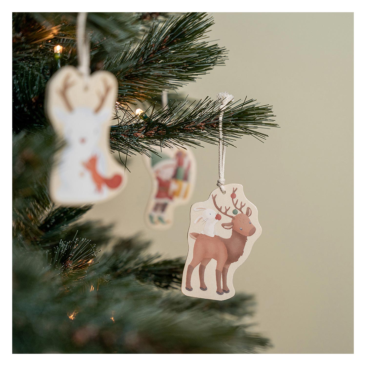 Little Dutch Houten Kerst Hangers, 10st.