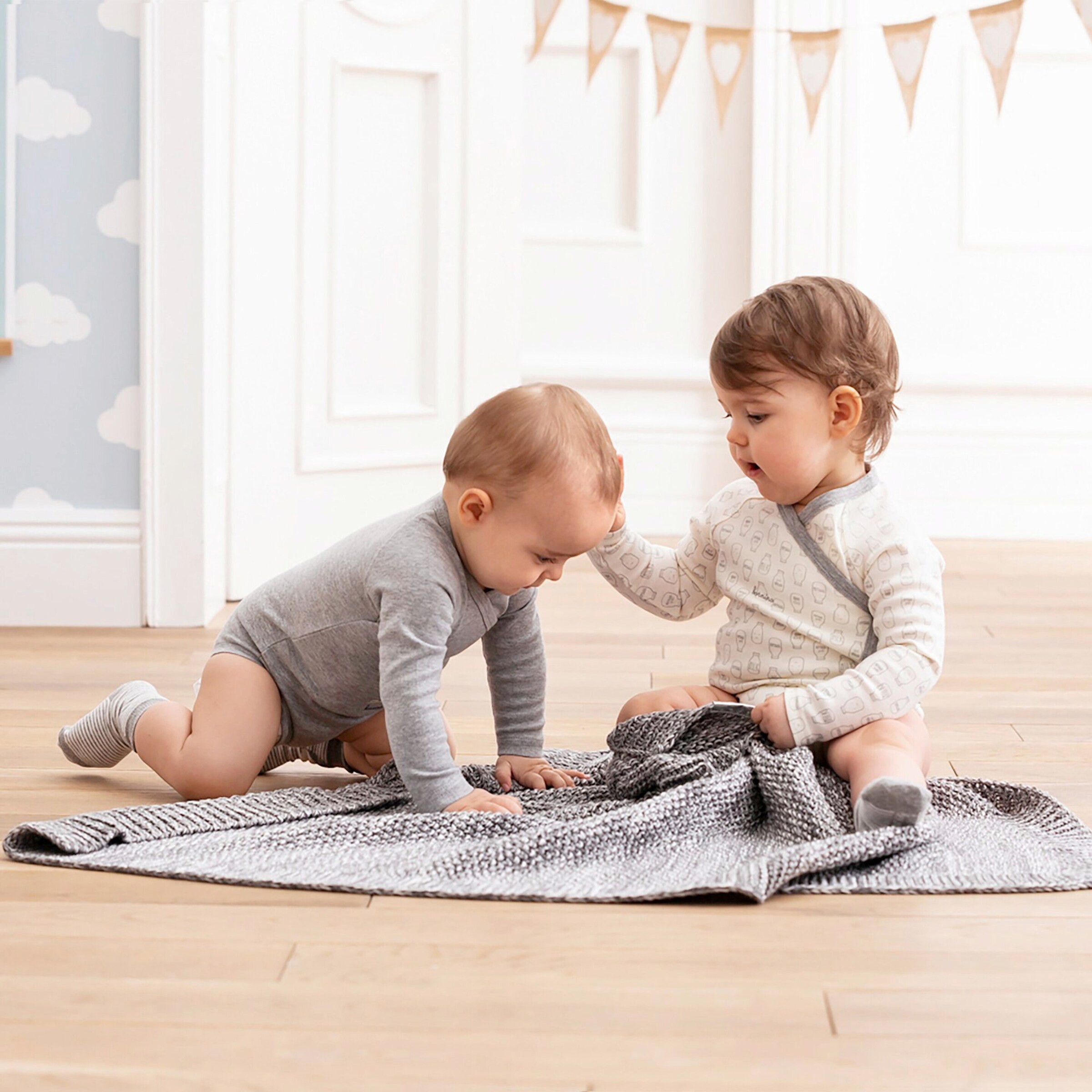 Bornino - Lieblinge 2er-Pack Wickelbodys langarm