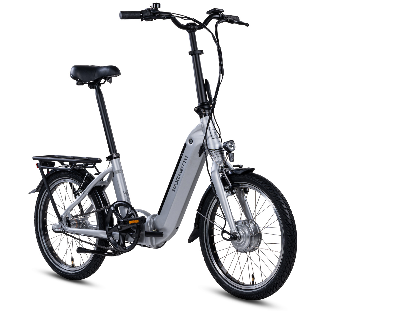 Saxonette Compact Comfort Plus 2.0 vouwfiets - Silver