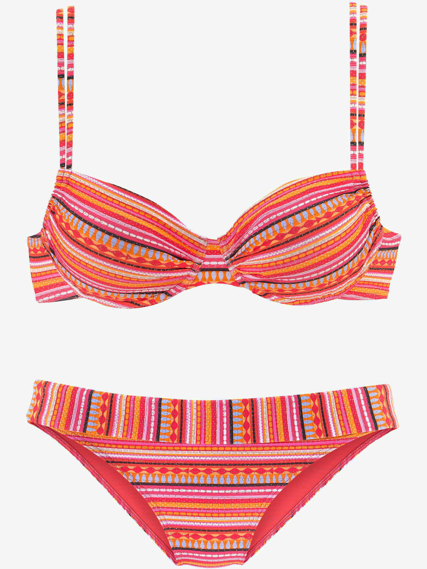 Maillot de bain à armatures rayures tendance