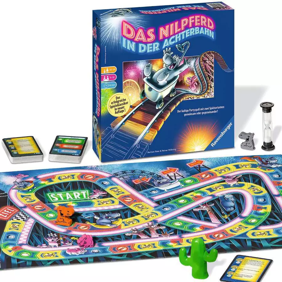 Ravensburger Das Nilpferd in der Achterbahn bunt