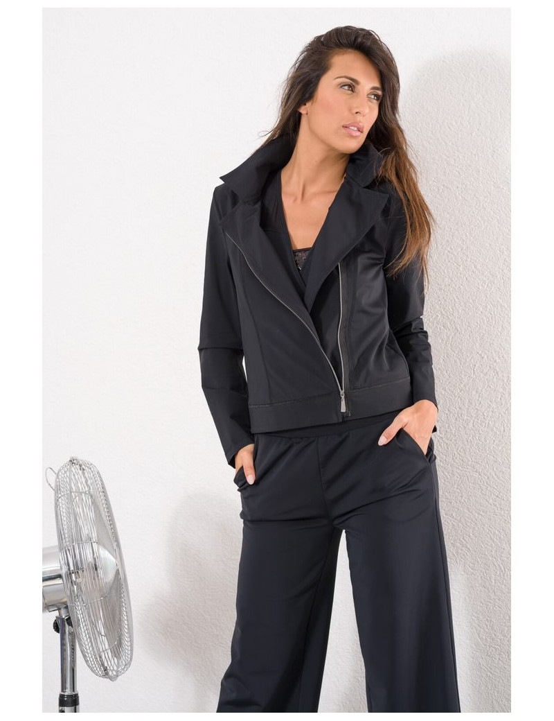 HBT BLOUSON PERFECTO NATS ROCK BLACK