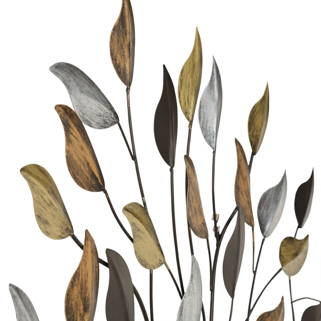 Wanddekoration FAGUSBAUM braun goldfarbig