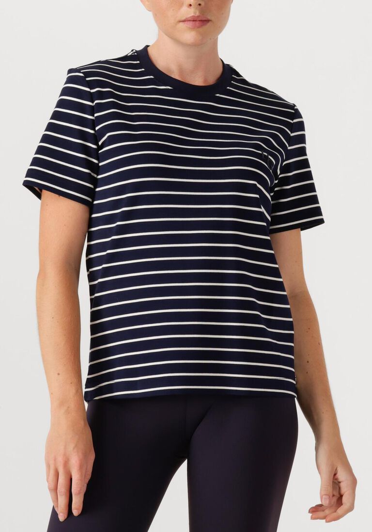 donkerblauwe house of gravity t-shirt stripe tee