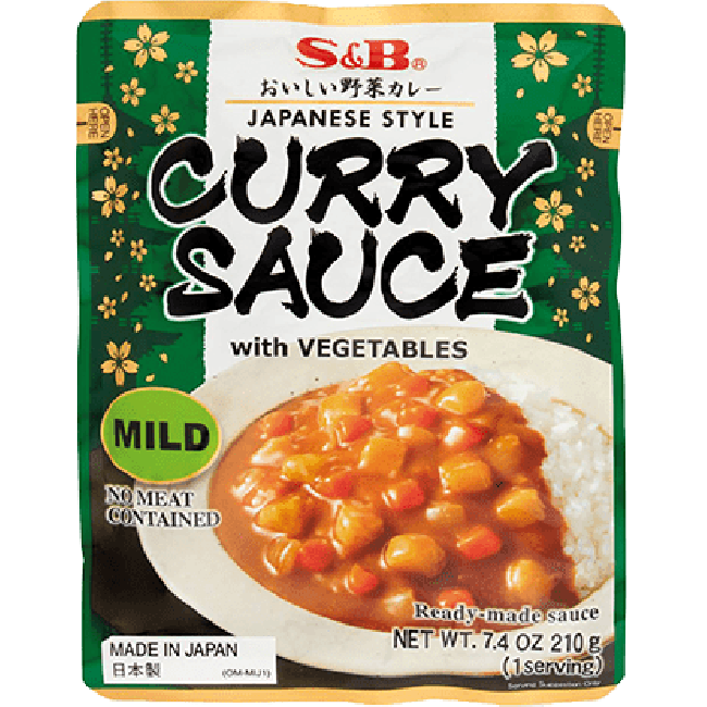 S&B Instant Vegetarische Curry Mild 210g