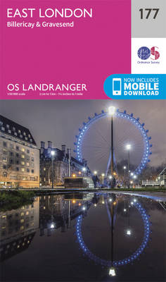 East London, Billericay & Gravesend - OS Landranger Map 177 (Sheet map, folded)
