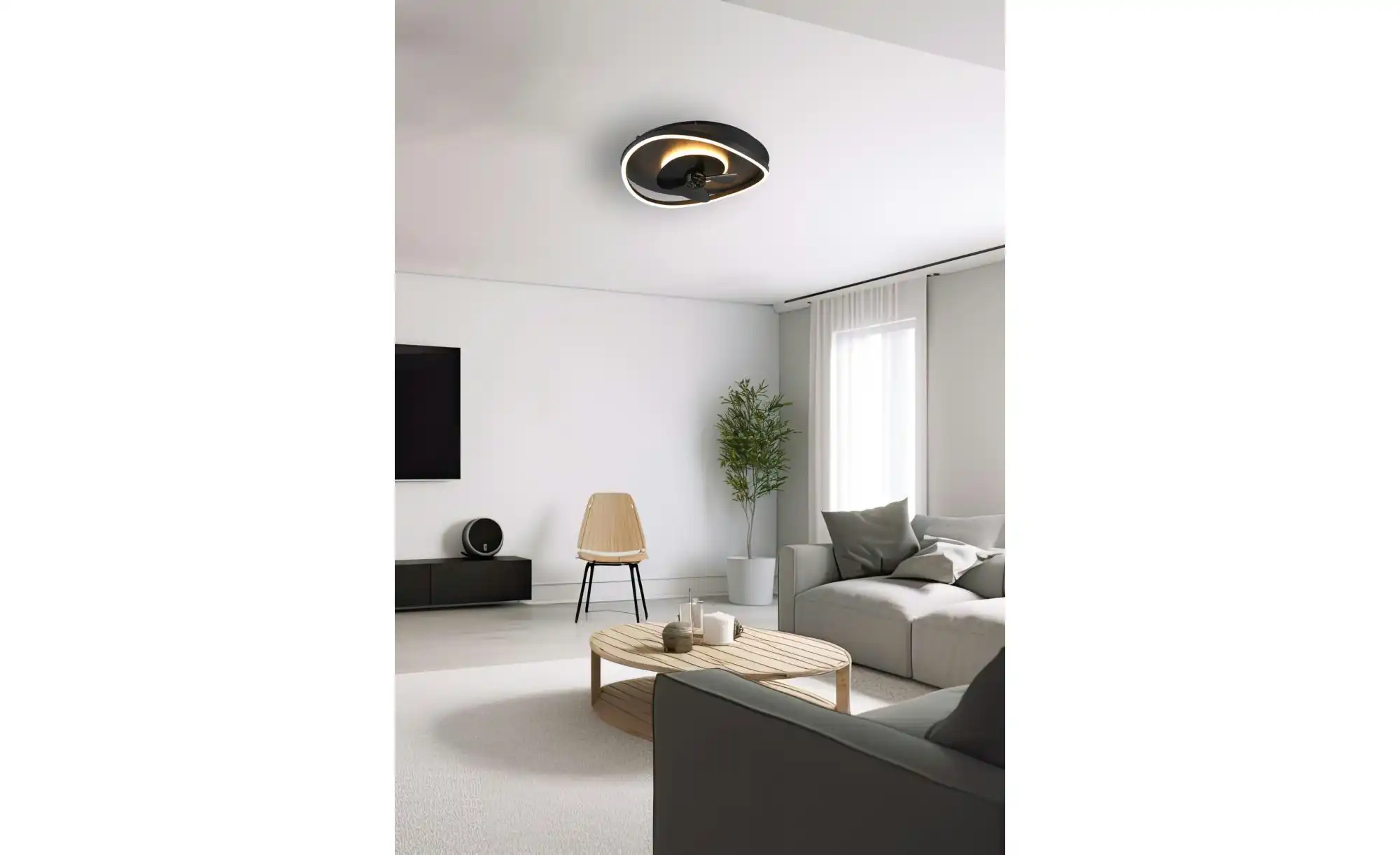 Trio Deckenleuchte mit Ventilator