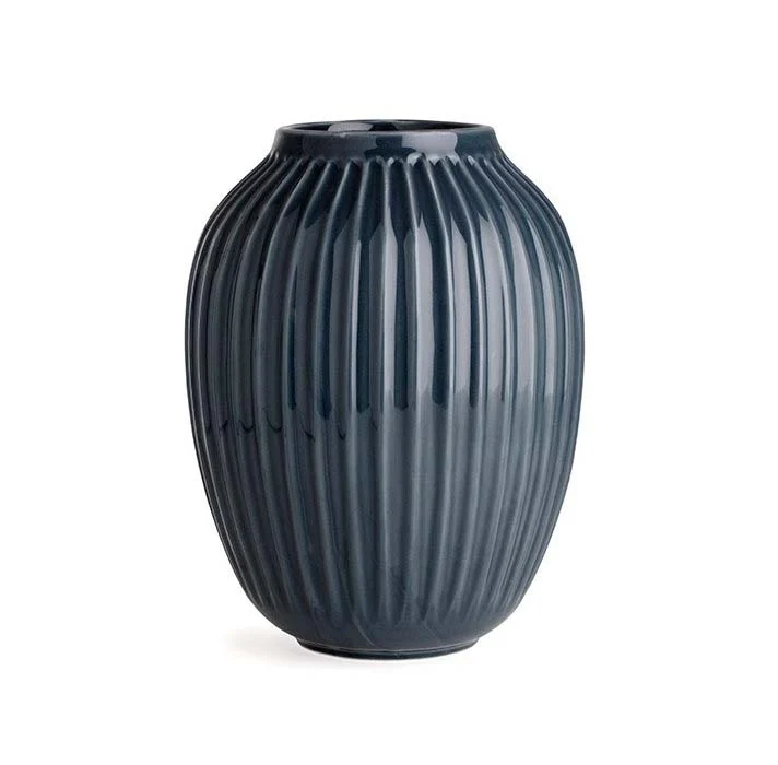 Kähler  Hammershøi vase, grå -  H: 25 cm.