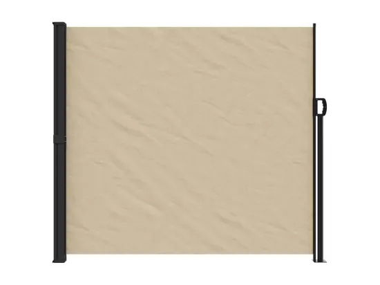 Auvent latéral rétractable beige 180x600 cm