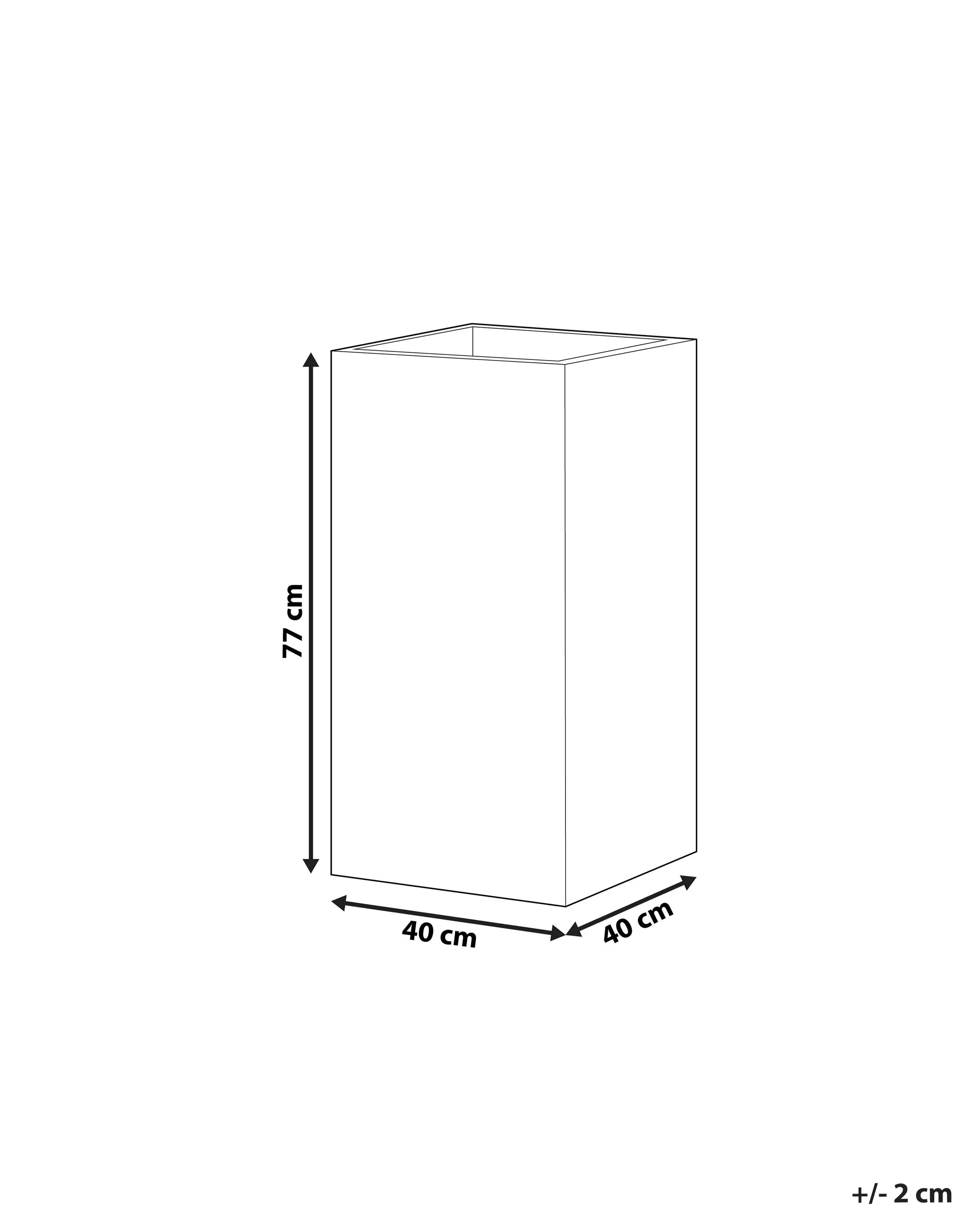 Bloempot DION 40 cm Lichtbeige