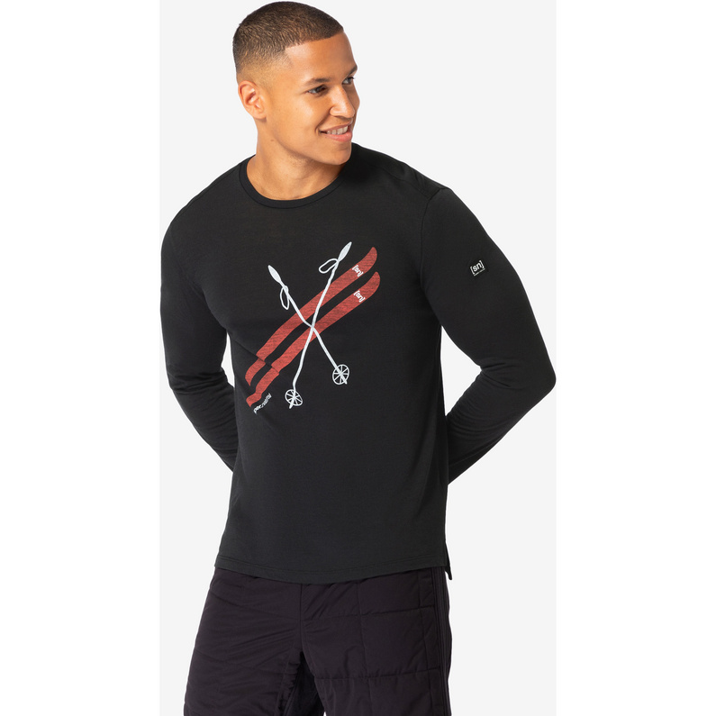 Super.Natural Herren Kryssede Ski Longsleeve