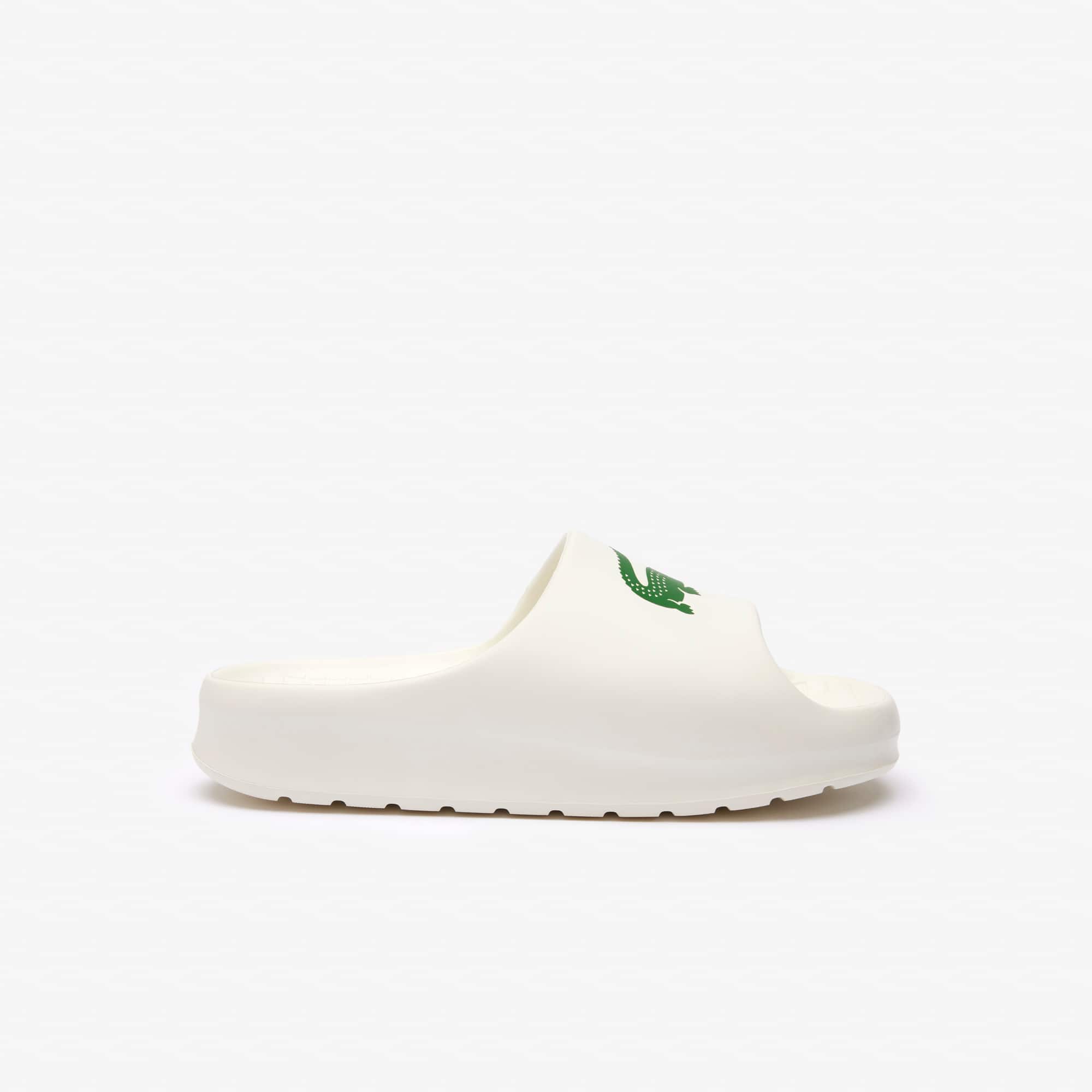 Claquettes Serve Slide 2.0 femme Claquettes & Sandales - Blanc - Lacoste - Femme