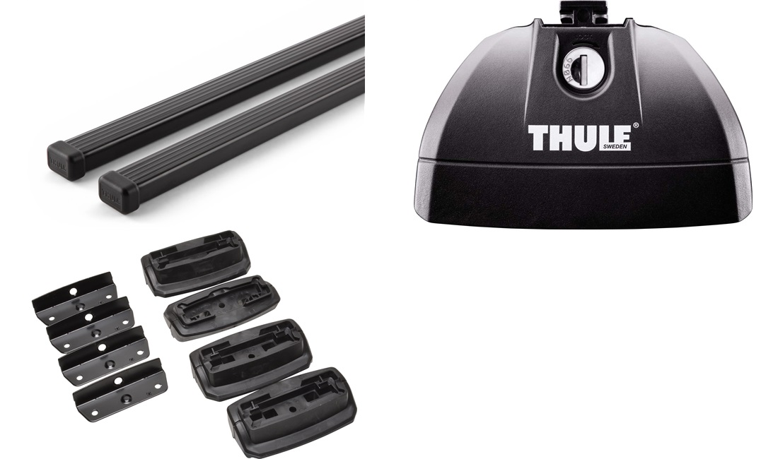 Tagbøjler, Thule SquareBar Sort