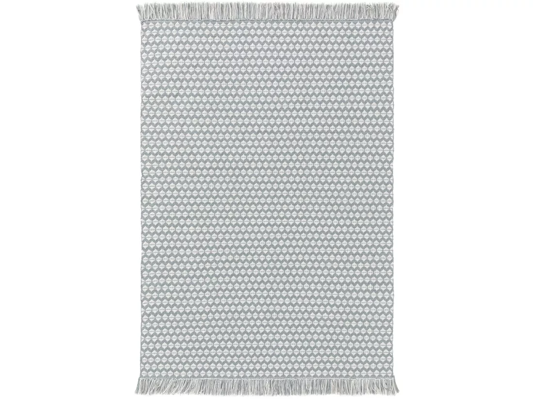 Tapis fabriqué à partir de matériaux recyclés Morty Bleu 80x150 cm