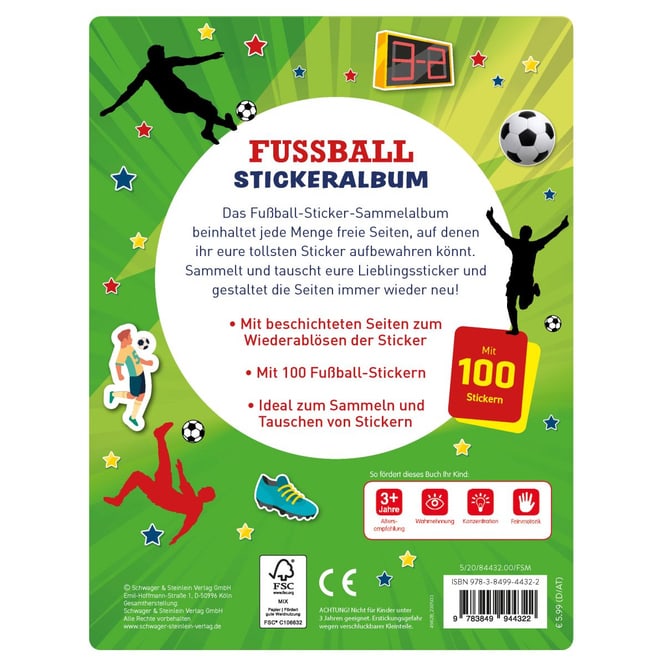 Mein Stickeralbum - Fussball - Zum Sticker-Sammeln und Tauschen