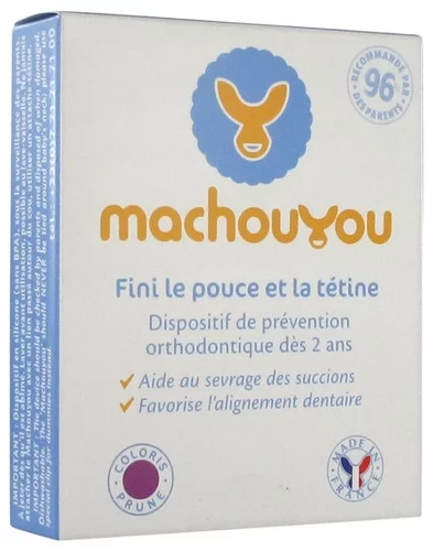 Dispositif 1ère Dentition Sevrage des Succions - Couleur : Prune Machouyou