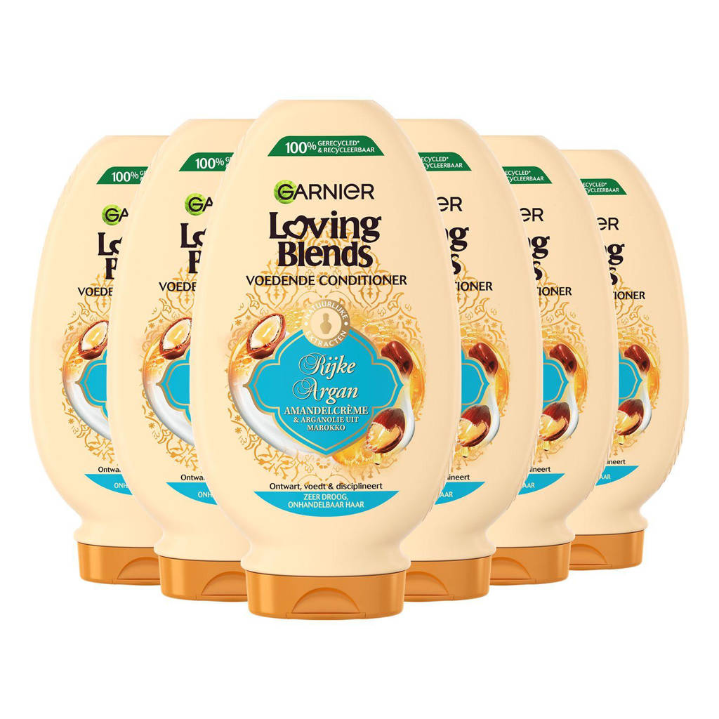 Rijke Argan conditioner voor zeer droog haar - 6 x 250 ml - voordeelverpakking