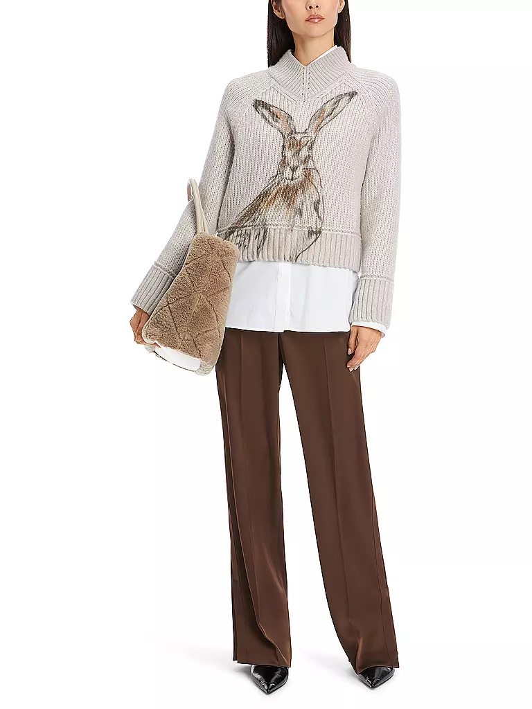 MARC CAIN Pullover grau