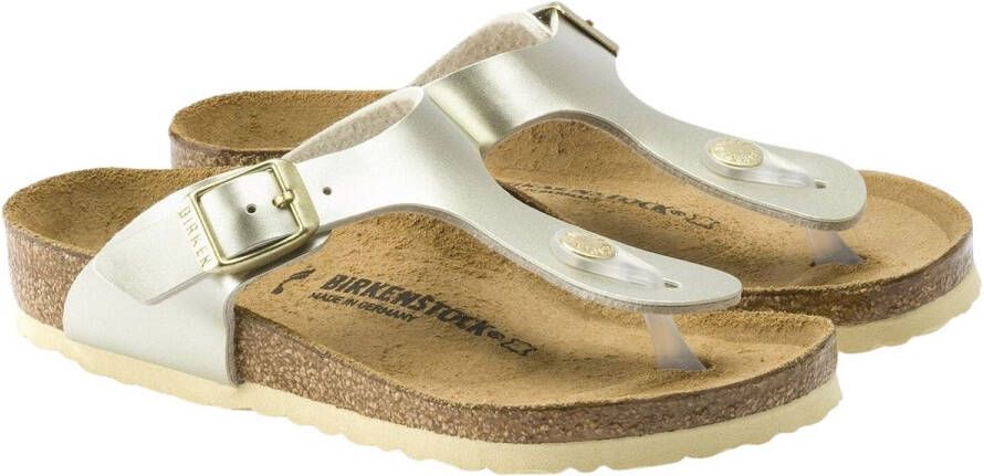 Birkenstock Meisjes Sandalen Gizeh Kids BS Electric Metallic Gold(narrow) Goud