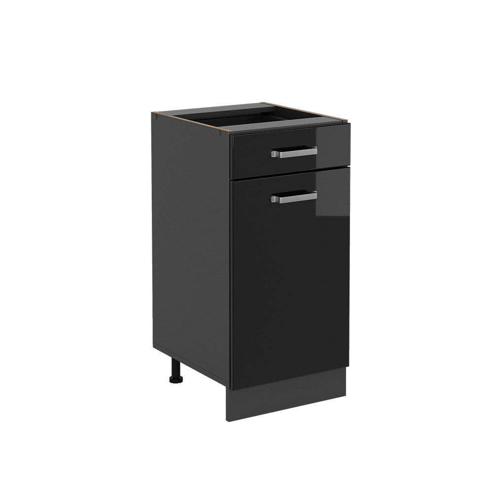 Vicco Schubunterschrank Küchenschrank R-Line Solid Anthrazit Schwarz 40 cm modern